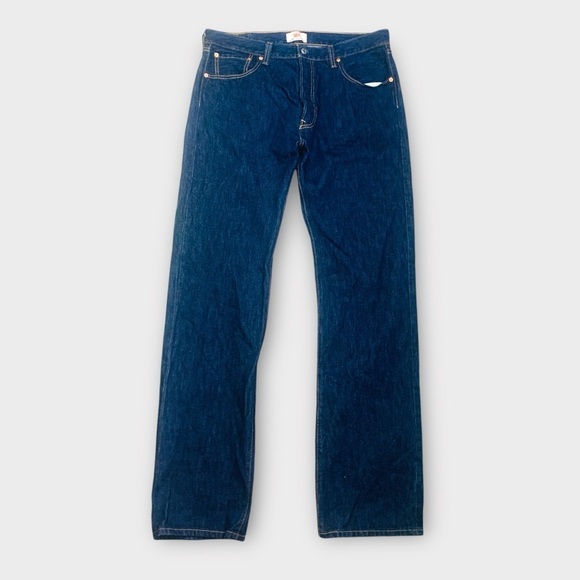 Levis 501 Straight Leg Button Fly Jeans - Picture 3 of 9